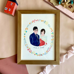 Chichi客製雙人似顏繪/情人節禮物 第2張的照片