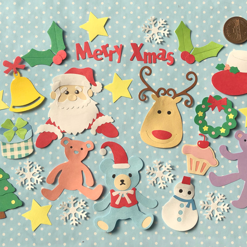 送料無料☆クリスマス☆ダイカット クラフトパンチ☆アルバムに  