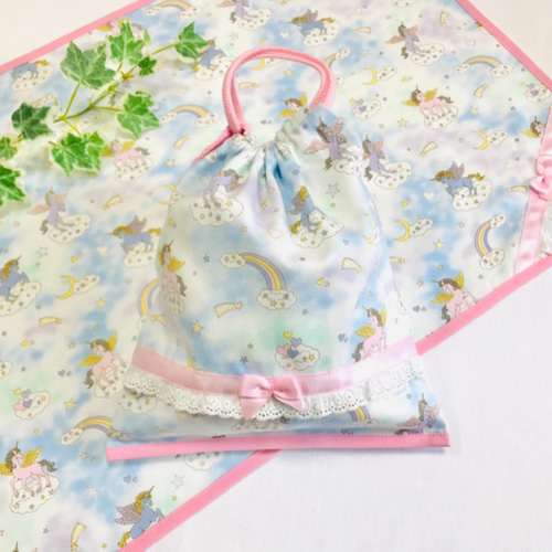 ☆nikoniko☆様　確認用　ランチョンマット　40×60 給食袋　ユニコーン ☆nikoniko☆様 確認用 ランチョンマット 40×60 給食袋 ユニコーン