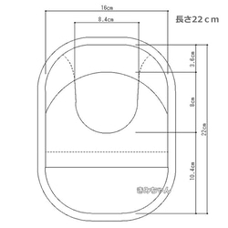 ストーマパウチカバー　レース　白 6枚目の画像