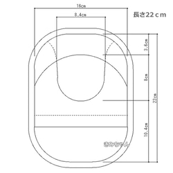 ストーマパウチカバー　レース　ブルー 6枚目の画像