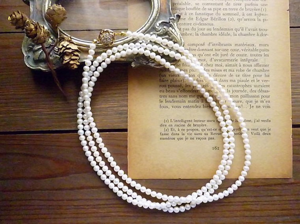 Pearls 3 Way Long Necklace 1枚目の画像