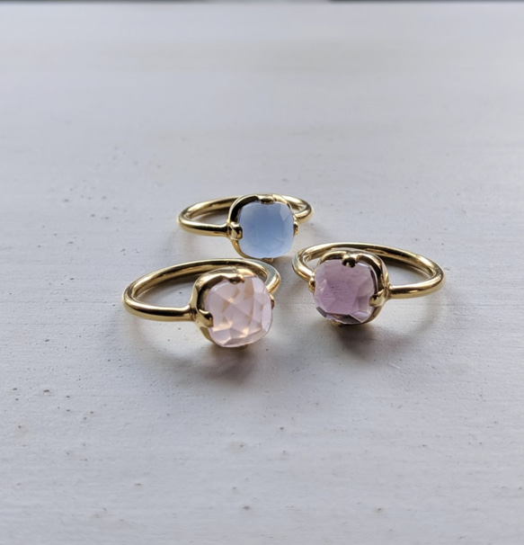 3 color 天然石リング 指輪・リング Jasmin 通販 7796966