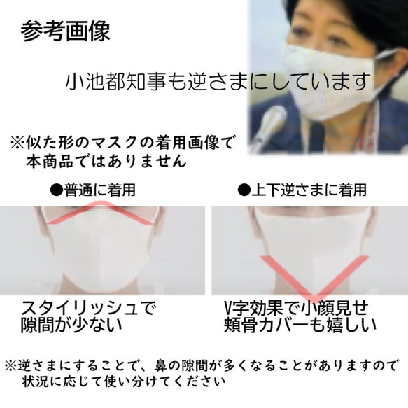 清楚な刺繍レース♡２way小顔見えマスク【くすみカラー】裏地晒：日本の晒が一番心地良い 2枚目の画像