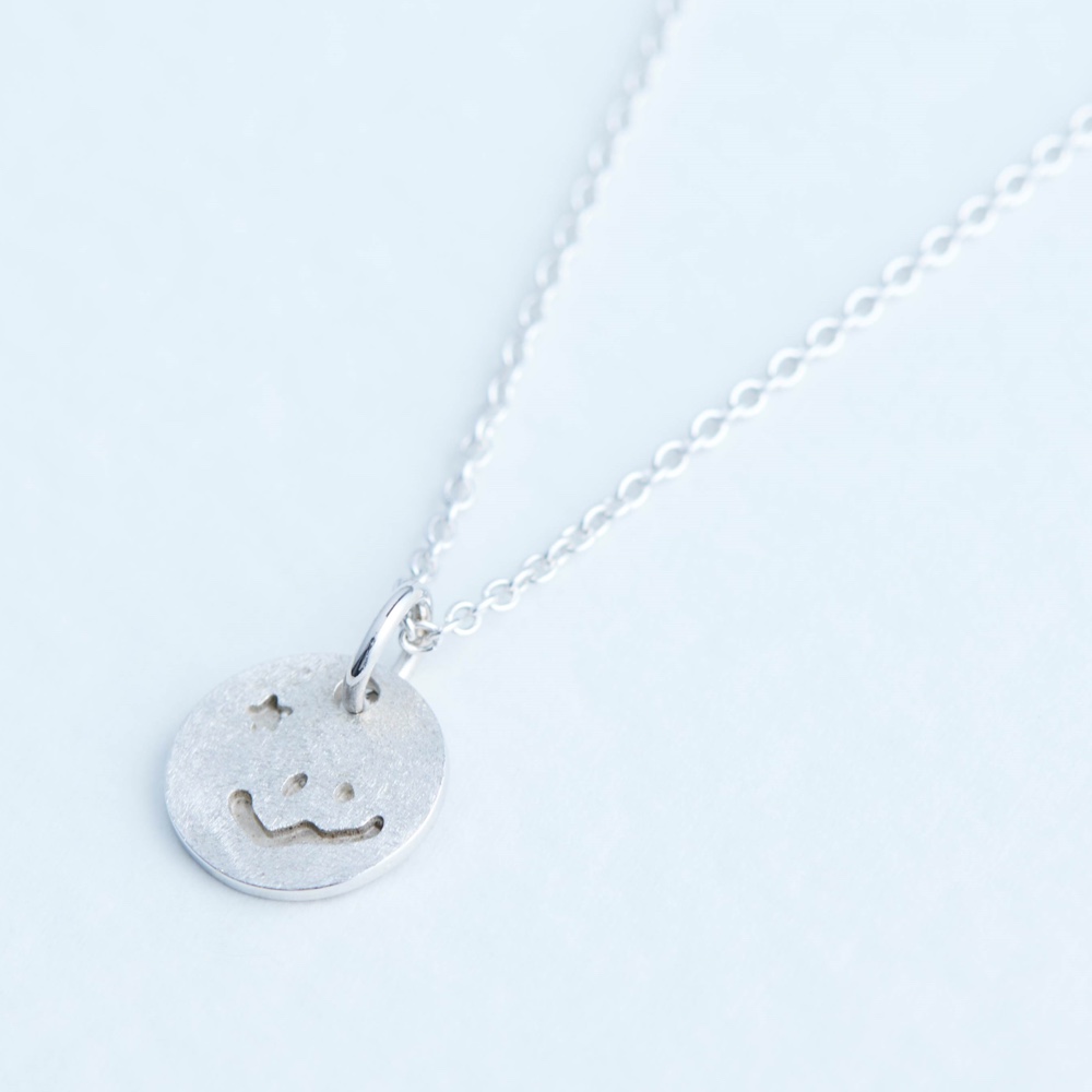 ニコマーク丸型ネックレス｜SV｜KATACHI-NEC-C