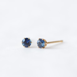 新品サファイアピアス　14wg サファイア ダイヤモンドピアス SA 1.34ct D 0.88ct K18WG