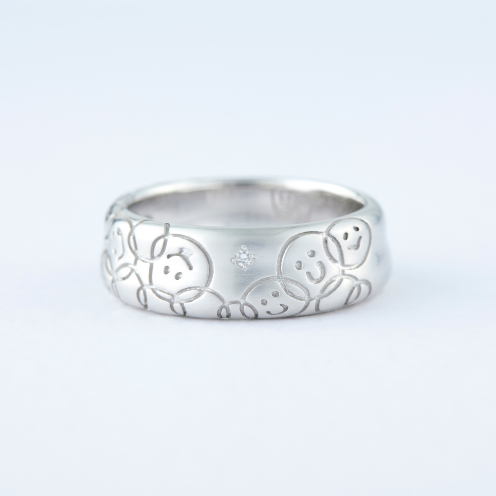 ニコマークリング｜家族 kazoku｜SV #5~15｜KAR-007A