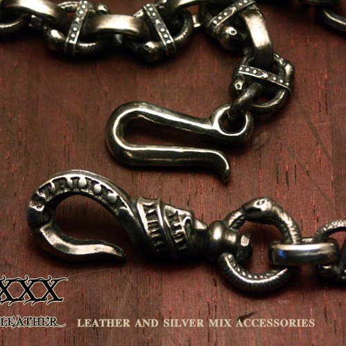 02 H型スネークウォレットチェーン | STRIXXX sterling leather