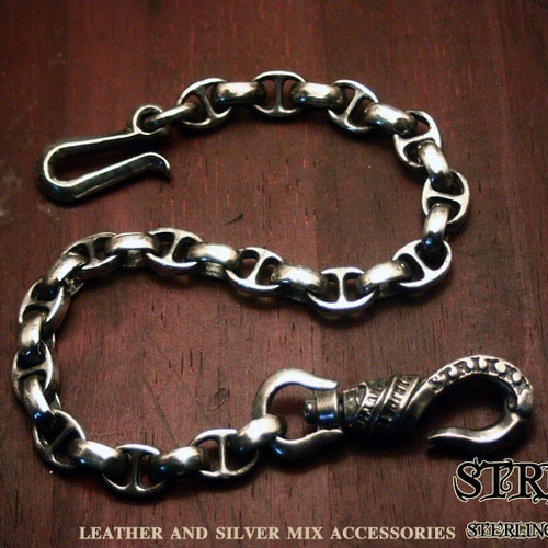 45センチ大コマ1stウォレットチェーン ショート STRIXXX