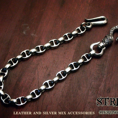 H型プレーン ウォレットチェーン STRIXXX キーホルダー strixxx