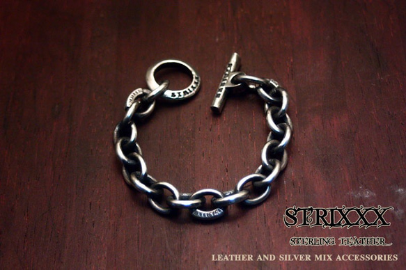 27　あずきブレスレット（アクセント彫刻コマ入り） STRIXXX 27 あずきブレスレット（アクセント彫刻コマ入り） STRIXXX