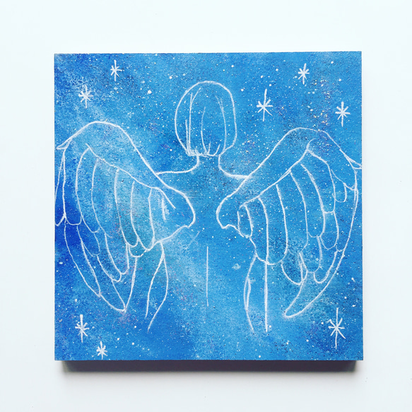 天使画】絵画/原画 絵 アクリル画 絵画 aiai_gallery《小さな絵画 