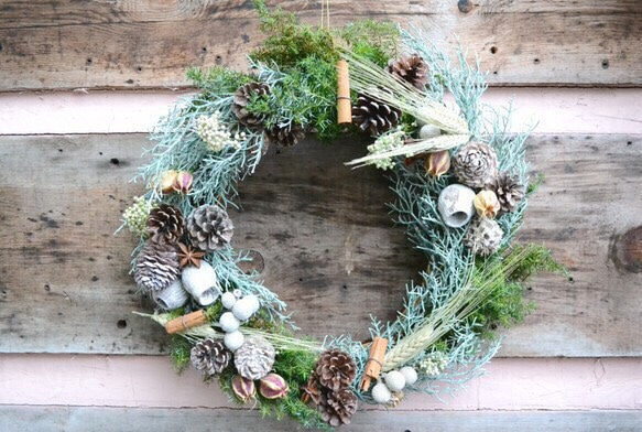 ウォッシュホワイトのリース 楽天市場】リース 白の通販