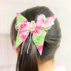 No.99 キッズ用　蝶々ヘアゴム ♡ 8枚目の画像