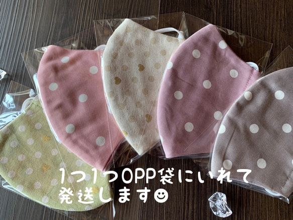 【再販！】ソフトブロード　コットン100%　ダブルガーゼ　立体マスク　刺繍　星柄　秋冬 7枚目の画像