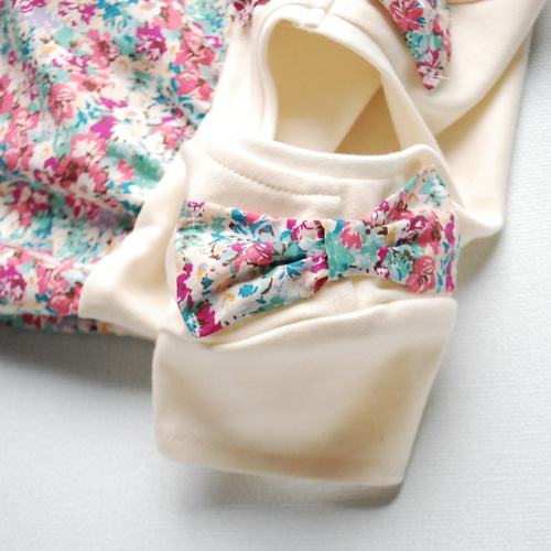 花柄スカートのショルダーリボンワンピース 80cm 子供服 Baby&Kids  