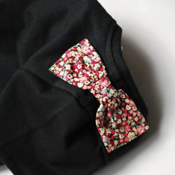 小花柄カボチャパンツとショルダーリボンTシャツセット　120、130㎝ 8枚目の画像