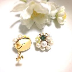 big pearl round earing 3枚目の画像