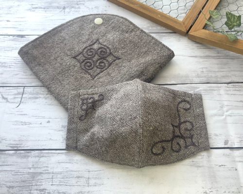 アイヌ刺繍 リネンスタイ 14まいめ アイヌ刺繍 リネンスタイ 14まいめ