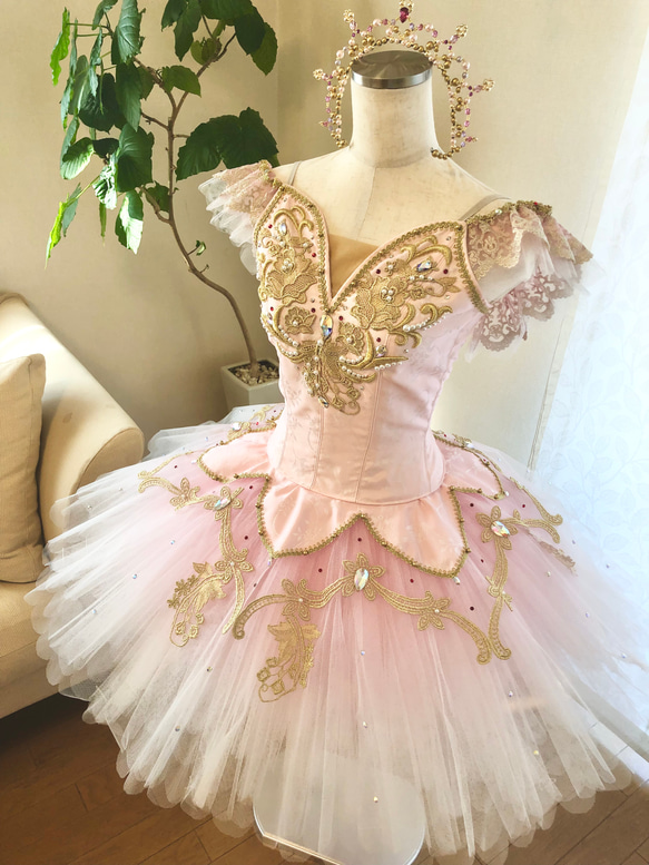 《レンタル》バレエ衣装♡A-006 ドルシネア姫、金平糖、ローズ♡165㎝9号細め 3枚目の画像