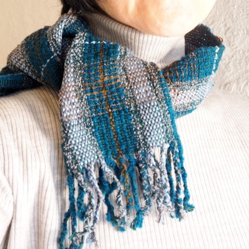 tenna+ × Atelier Niagolare 手紡ぎ糸の千鳥格子＆ストライプ