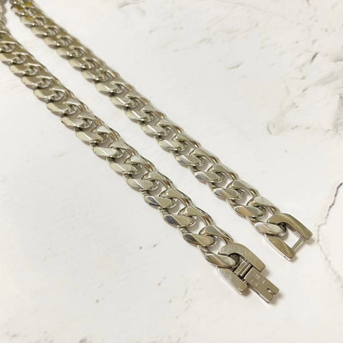 ステンレス316L 喜平ネックレス シルバー 中折 チェーン