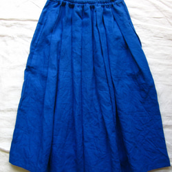 サイドラインスカート。ブルー 4枚目の画像