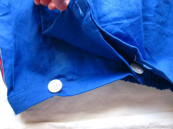 サイドラインスカート。ブルー 5枚目の画像