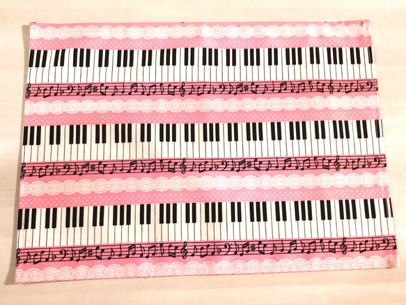 25×35cm  ランチョンマット  2枚セット♪バレリーナ・ピアノ 2枚目の画像