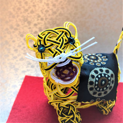 Mizuhiki art  Japanese-Zodiac  Tiger   水引細工 大牙 4枚目の画像