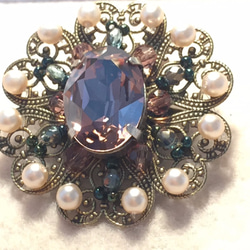 Broche Miroir  ブローチ 硝子の中の世界 1枚目の画像