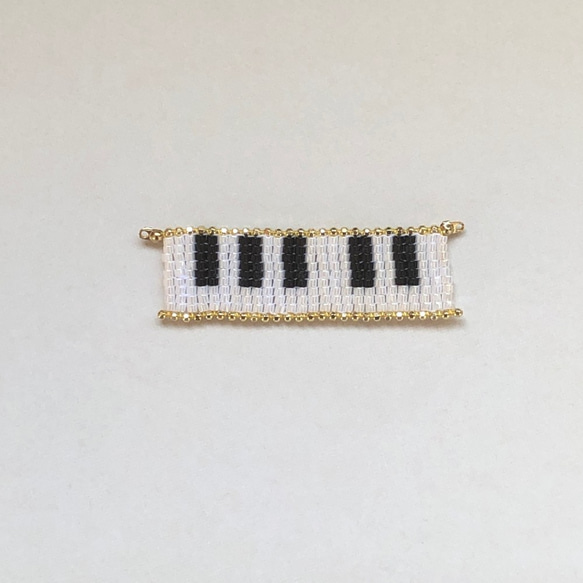 Collier du motif du piano　鍵盤モチーフネックレス 5枚目の画像