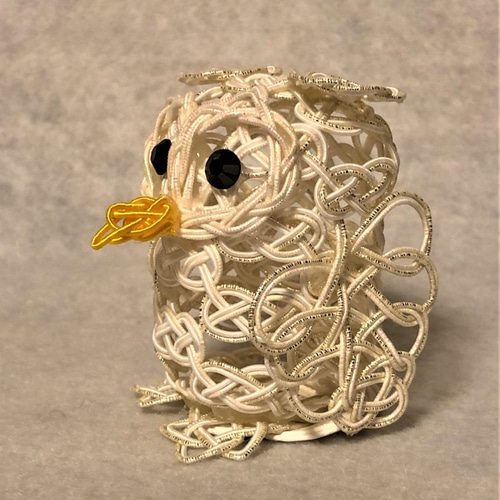 オーダーメイド 水引細工 白ふくろう その他置物 myrtle 1969