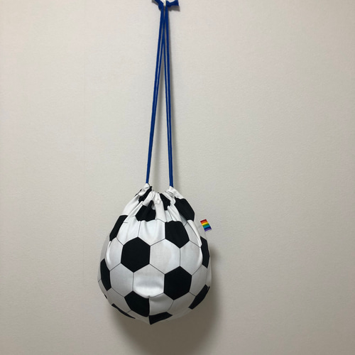 けんこう ハンドメイド巾着 サッカーボール グリーン まとめ割 楽天市場】サッカー柄 巾着袋 体操服 袋 サッカー ボール 袋