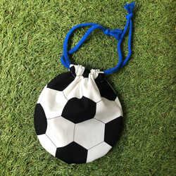 けんこう ハンドメイド巾着 サッカーボール グリーン まとめ割 けんこう様専用 ハンドメイド巾着 サッカーボール グリーン