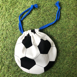 ボールみたいな サッカーボール 巾着⚽️ 2枚目の画像
