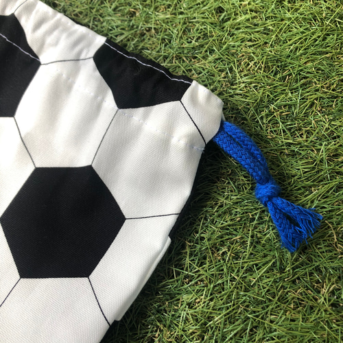 けんこう ハンドメイド巾着 サッカーボール グリーン まとめ割 けんこう様専用 ハンドメイド巾着 サッカーボール グリーン