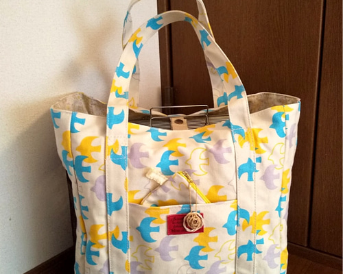 鳥用 インコ用♡ハートフルキャリーが入る♤キャリーバッグ インコ