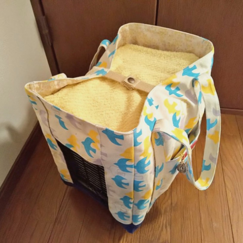 鳥用 インコ用♡ハートフルキャリーが入る♤キャリーバッグ インコ