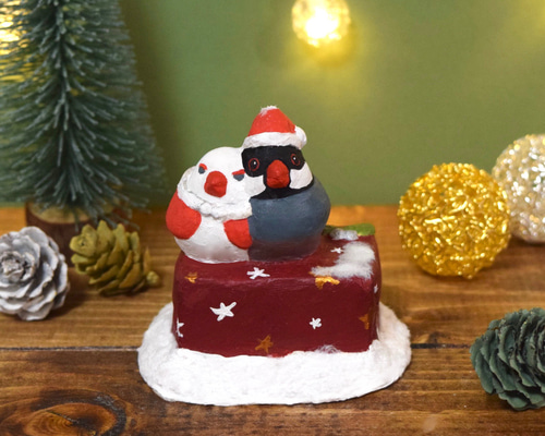 【未使用品】文鳥舎 クリスマスのプレート2枚セット 未使用品】文鳥舎 クリスマスのプレート2枚セット