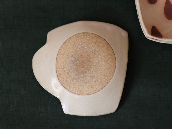 マグカップ小皿 クロス柄 ほっこりかわいい益子焼 5枚目の画像