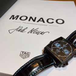 ￥63800→30%off クロコダイル　タグホイヤーモナコ用ベルト（For Tagheuer Monaco) 2枚目の画像