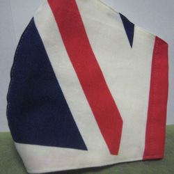 お洒落な立体大人マスク　秋～冬用　（LサイズのUnion Jack） 3枚目の画像