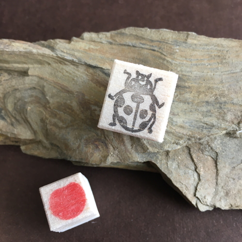 虫はんこさん、専用 ゲンゴロウのキャラクターはんこ【KO-001G】 | 理科はんこ屋さん