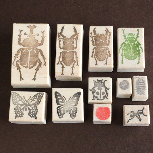 虫セット 消しゴムはんこ スタンプ