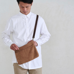 ジビエ鹿革・ジビエレザー】ハンシカ・サコッシュ ショルダーバッグ