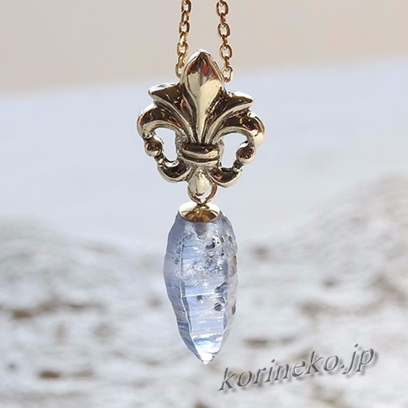 透明度抜群のブルーサファイア結晶ペンダントトップ　1 5枚目の画像