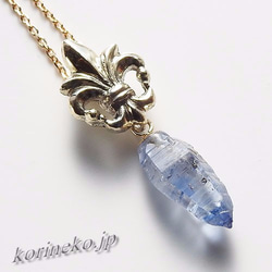 透明度抜群のブルーサファイア結晶ペンダントトップ　1 7枚目の画像