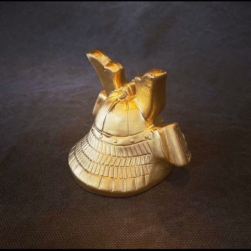 子供の日‼️出世金彩ミニ兜 置物 18K ゴールド その他置物 hiroko 通販