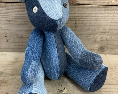 ハンドメイド、デニムリメイク、ぬいぐるみ、テディベア 0_cdf7ebc30e22c4d010705f2701fc